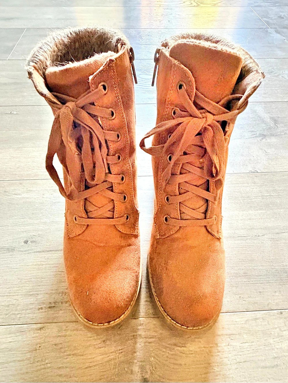 Women's Brown Ankle Boots Size 9.5